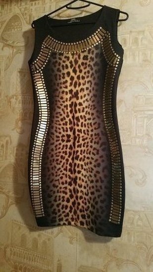 suknele leopardas 3D