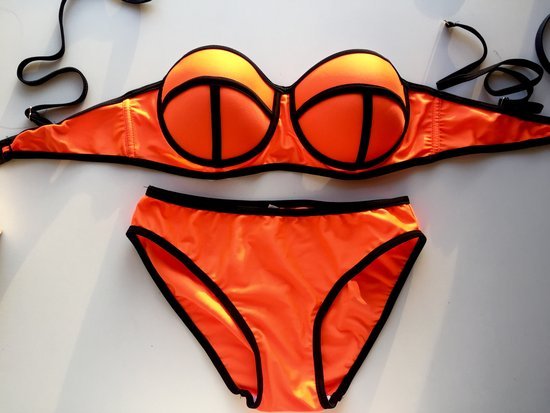 Naujas oranžinis maudymosi kostiumėlis