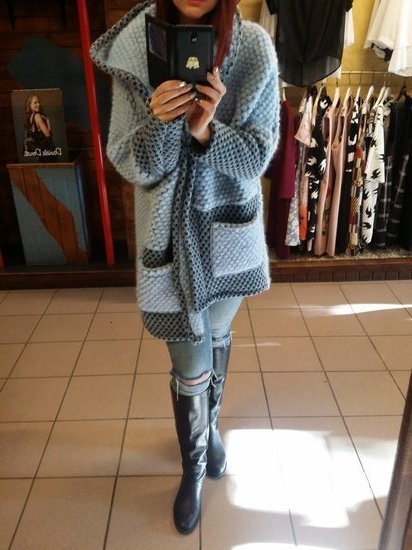 jaukus siltas stilingas megztinis/paltukas
