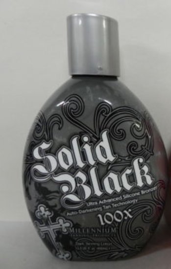 Millennium Solid Black 100x soliariumo kremas