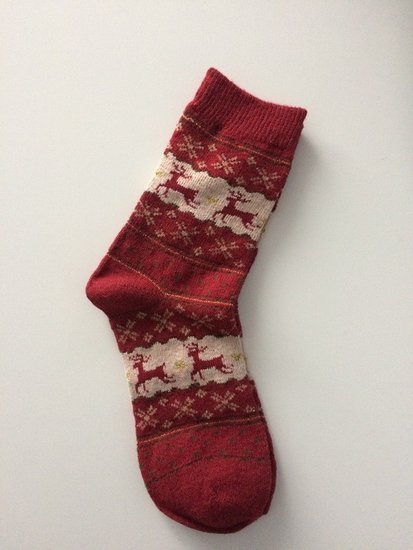 Šiltos Kalėdinės kojinės su vilna