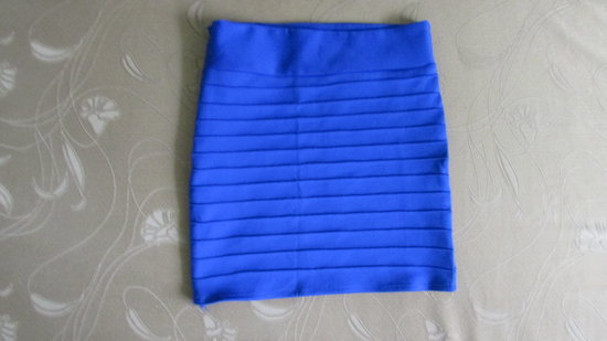 Mėlynas mini sijonas