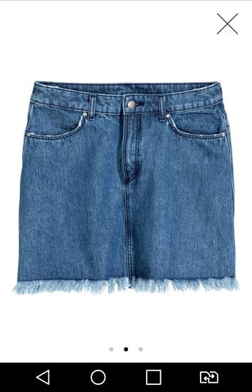 H&M džinsinis sijonas