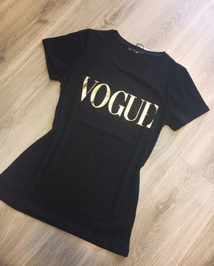 Vogue juoda maikute XL
