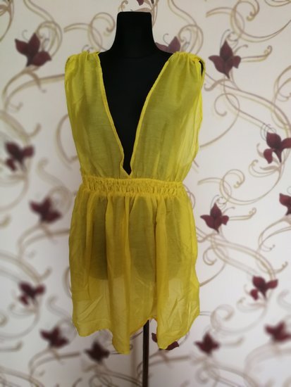 vasarinė geltona suknelė
