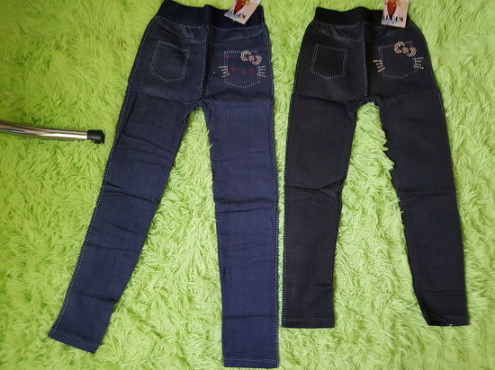 134-140cm,Naujos 2vnt.džinsų imitac.timpos
