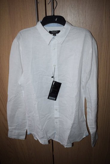 Balti vyriški marškiniai L dydis