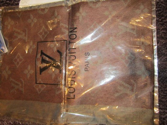 Louis Vuitton rudas šiltas šalikas