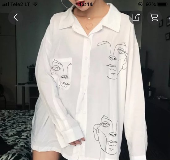 Marškiniai su veidais