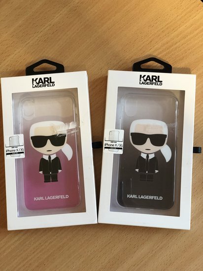 Karl Lagerfeld iPhone X ir XS telefono dėklai