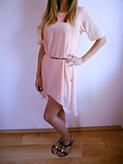 Rožinė tunika - suknelė