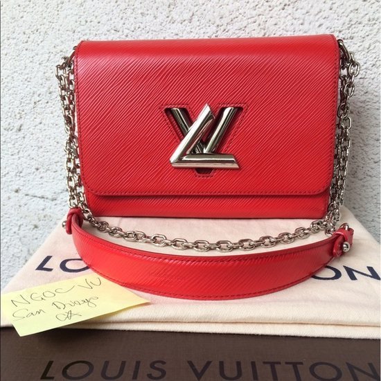 louis vuitton twist raudona rankine