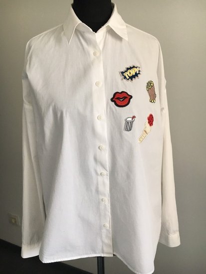 Balti Zara marškiniai