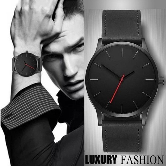 Naujas, juodos spalvos vyriškas laikrodis