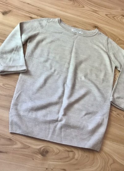 Smėlio spalvos Alcott megztinis 3/4 rankovėm