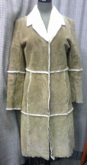 VILA kailinis paltas su paslėptu užsegimu 3089-18