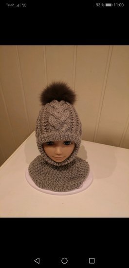 Kepurė-šalmas mergaitei