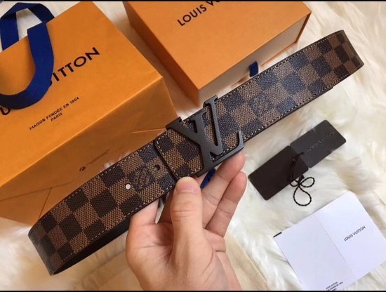 Louis Vuitton natūralios odos diržas rudas
