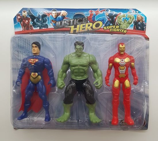Super herojų figūrėlių rinkinys