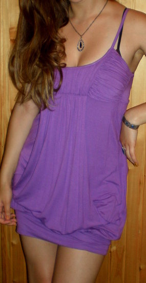 Violetinė, vasarinė suknelė