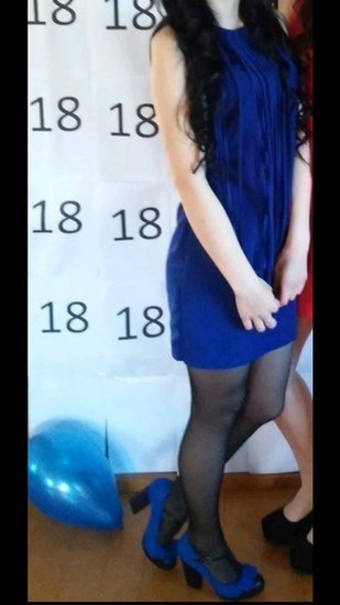 Mėlyna H&M suknelė