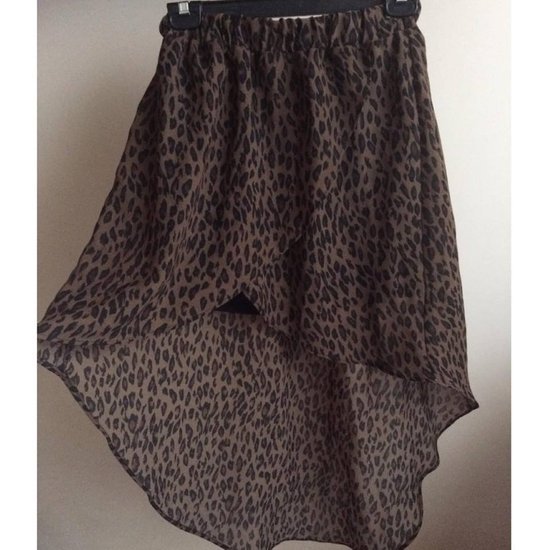Asimetrinis, leopardinis sijonas 