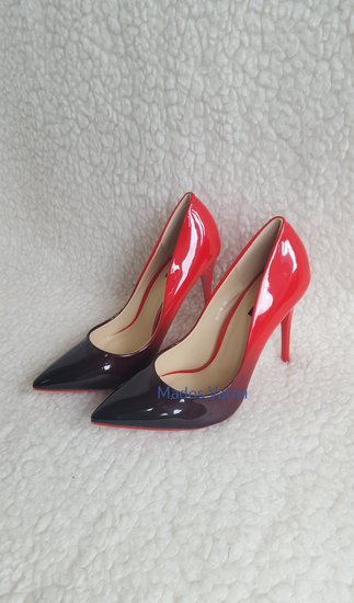 Louboutin style red-black