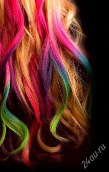 Laikini plaukų dažai-kreidelės. 12 spalvų