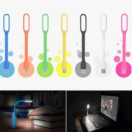 USB spalvotos lemputės