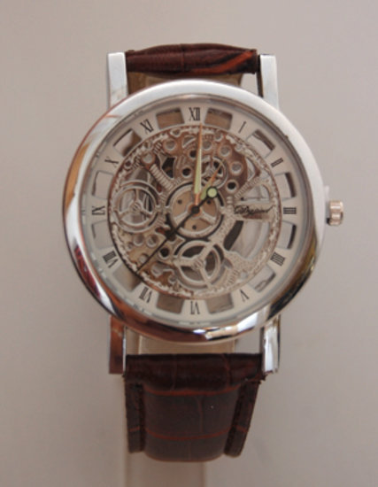 Skeleton stiliaus vyriškas laikrodis