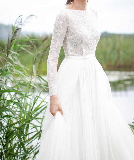 Tiulio fėja vestuvinė suknelė