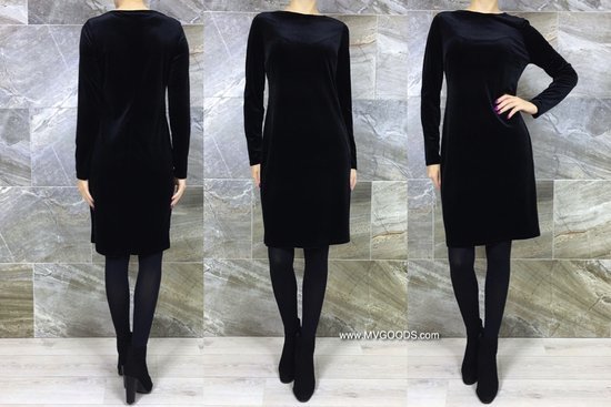 Stilinga suknelė „Melani velor Black“