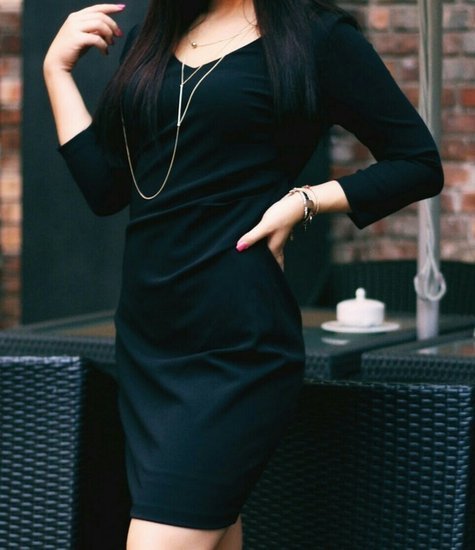 Elegantiška klasikinė juoda MANGO suknelė
