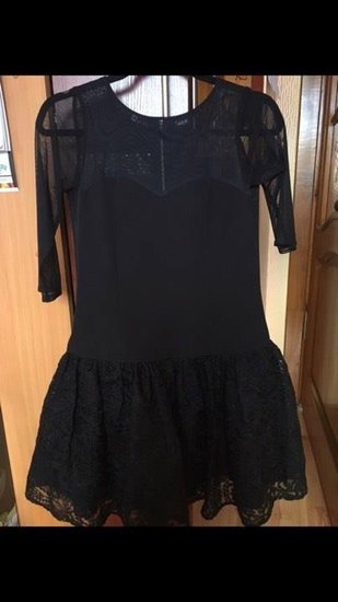 Šventinė juoda suknelė
