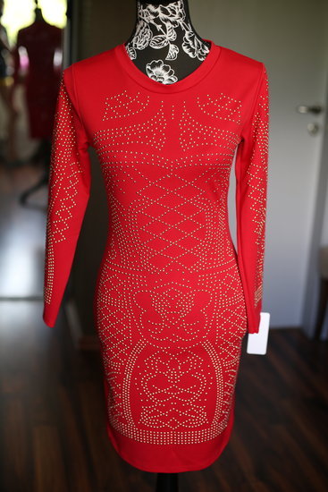 Raudona Puošni New Collection Suknelė