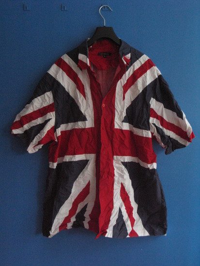 vyriški marškiniai su Britanijos vėliava