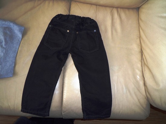 Juodos kelnės 98cm džinsų stiliaus