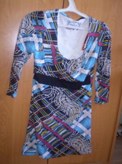 nauja su etikete melyna vasarine suknyte :)