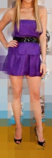 Žavi violetinės spalvos suknutė