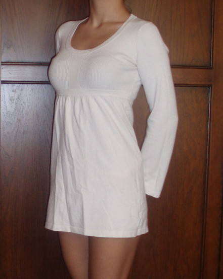 Balta rudeninė suknelė