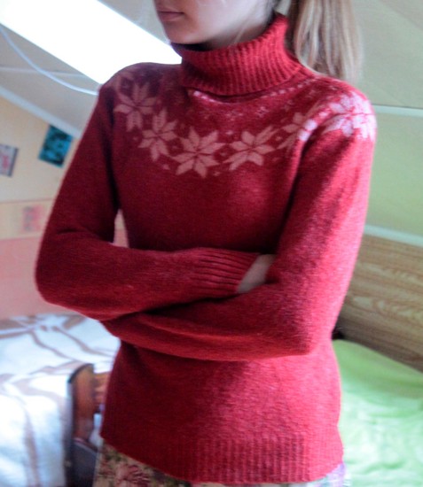 Šiltas žieminis jaukus megztinis