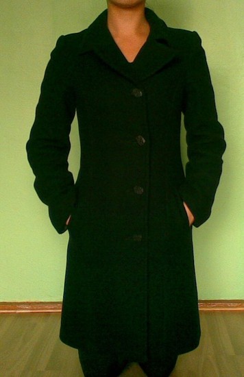 Moteriškas juodas paltas