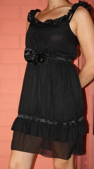 Wholesale dress juoda suknelė