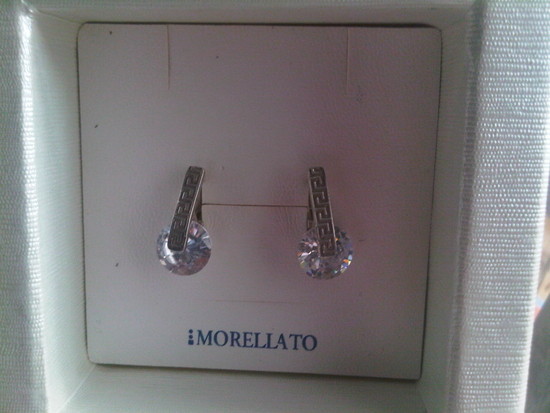Versace sidarbiniai auskarai su cirkoniais