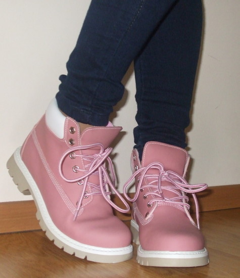 Nauji Timberland tipo rožiniai batai