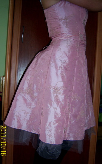 Proginė suknelė + rožinis šalikėlis