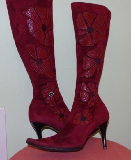 Puosnus bordo - raudoni  batai
