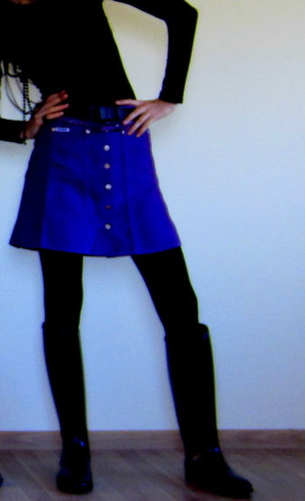Vintazinis violetinis ryskus sijonas