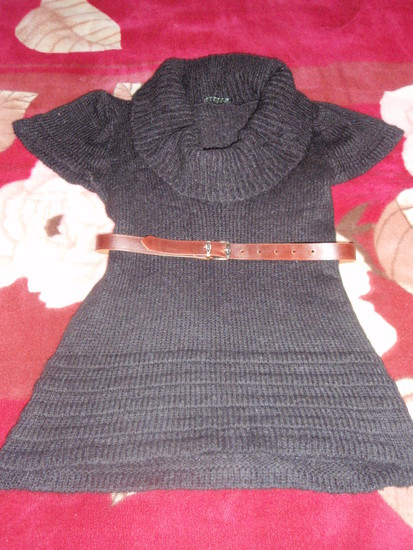 Ilgas megztinis suknele