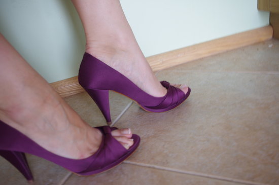 Violetiniai Zara Basic aukštakulniai